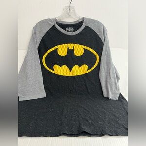 Batman Black and Gray Logo Tee